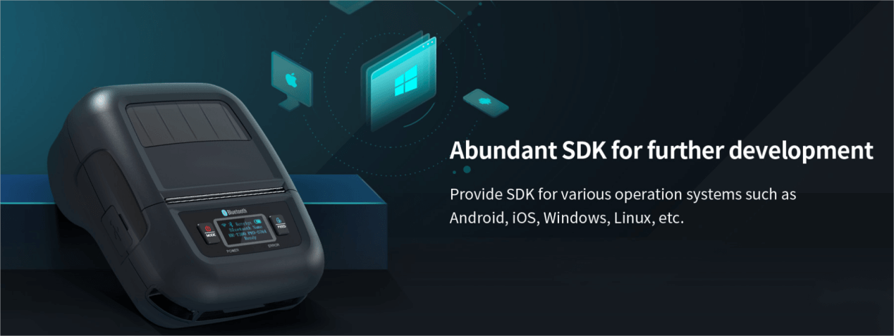 mobile printéir barcód